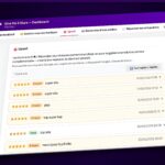 Interface Give Me 5 Stars affichant la liste des avis 5 étoiles clients avec statut "À traiter", dates et accès rapide à la réponse IA